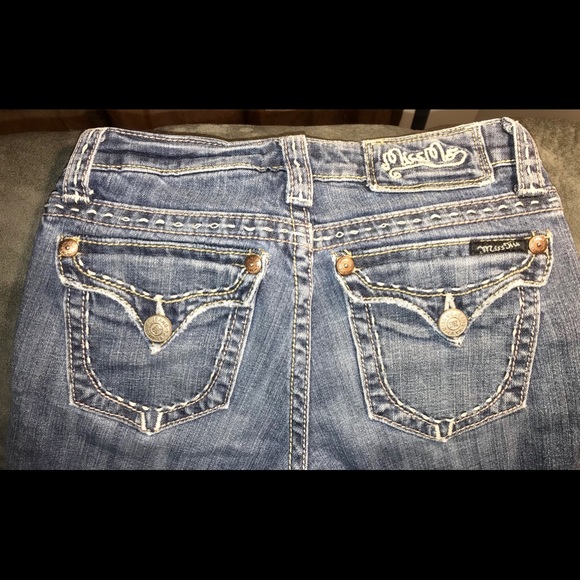 Miss Me Ankle Stretch Boot Cut Distressed Jeans - Picture 2 of 6